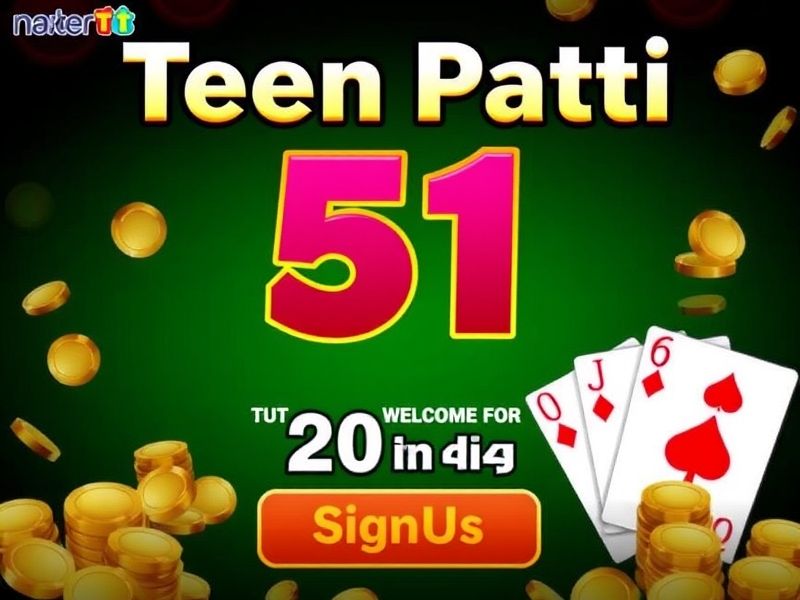 Join Teen Patti 51 Bonus 2024 and get ₹51 instantly on signup! Play 3 Patti, win cash, and enjoy daily rewards.